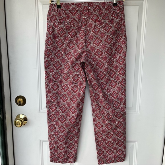 •Talbots• Cropped Medallion Pattern Pants - Size 8 - Picture 5 of 8